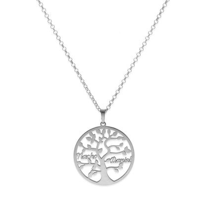 Colgante Árbol de la vida con nombres en Plata de Ley 925