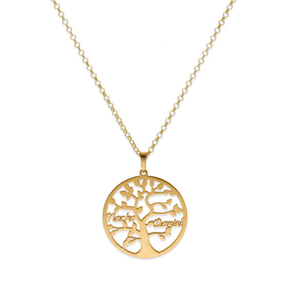Colgante Árbol de la vida con nombres en Plata de Ley 925