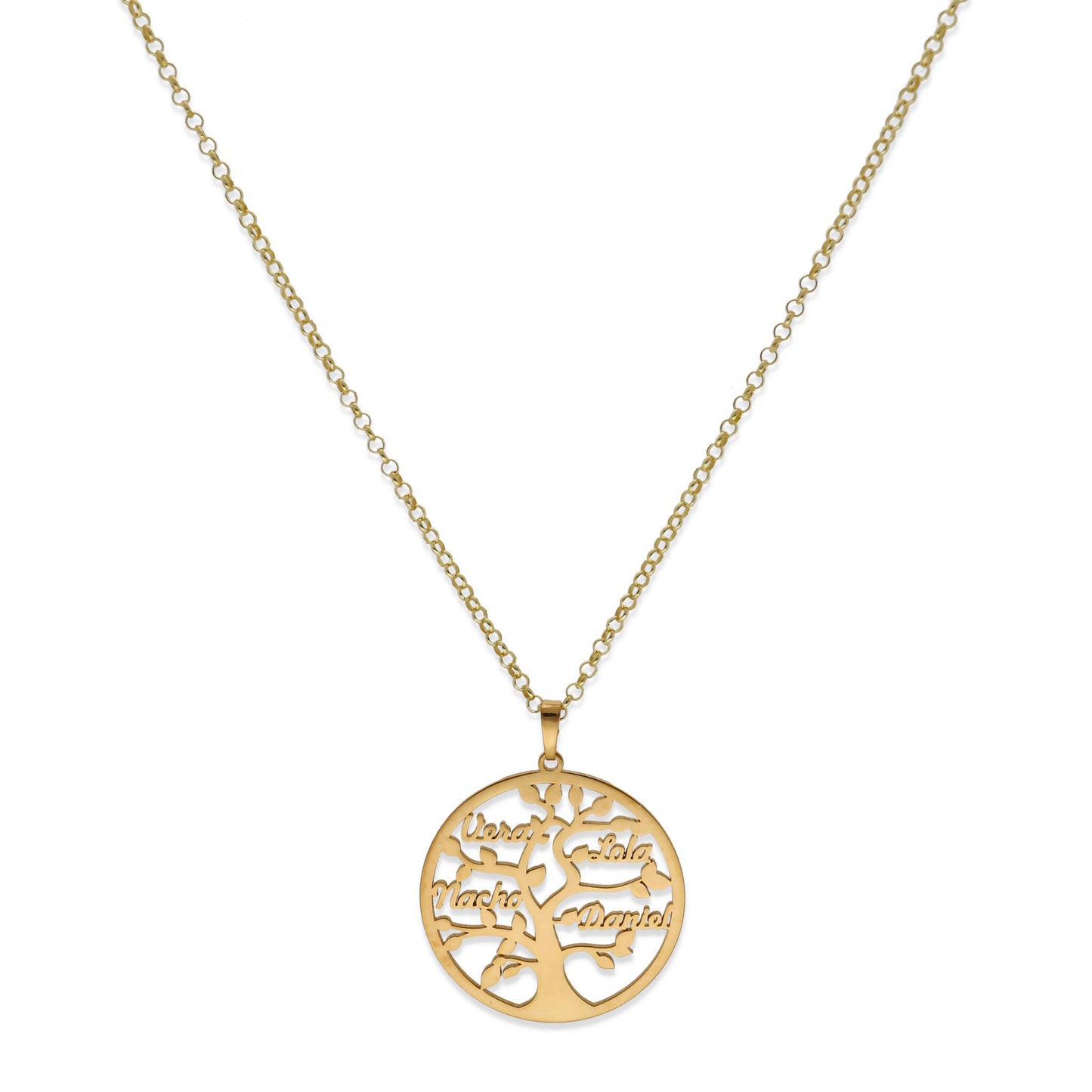 Colgante Árbol de la vida con nombres en Plata de Ley 925