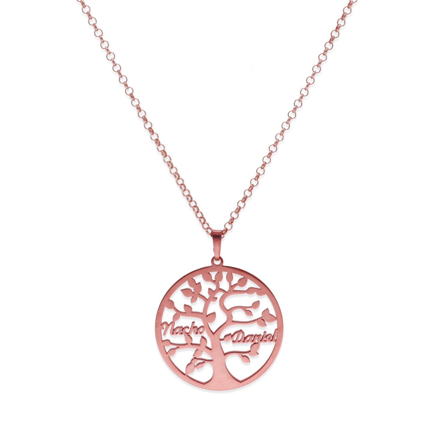 Colgante Árbol de la vida con nombres en Plata de Ley 925