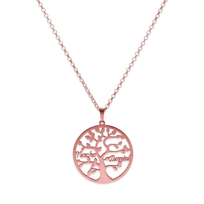 Colgante Árbol de la vida con nombres en Plata de Ley 925