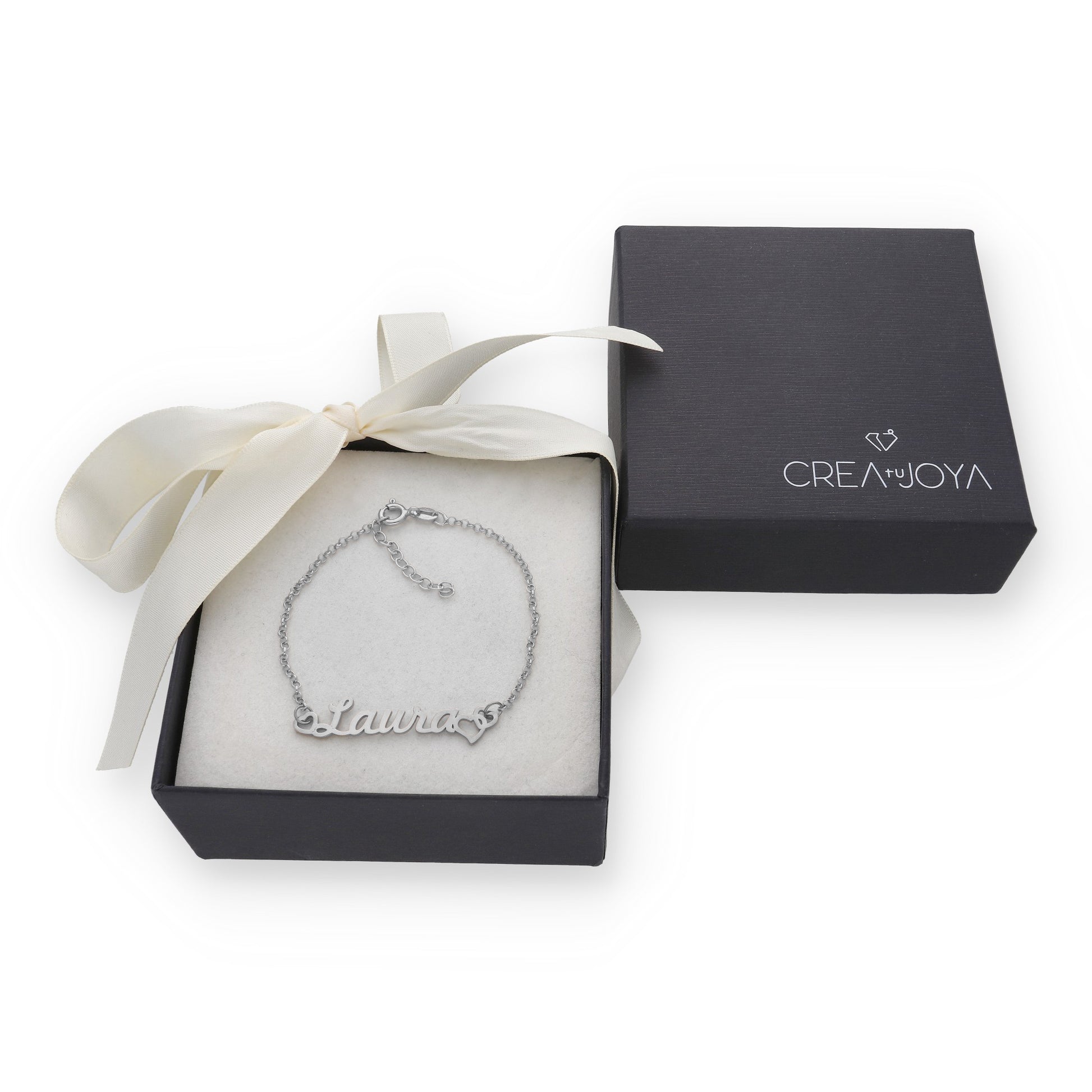 Pulsera Love Nombre en Plata de Ley 925