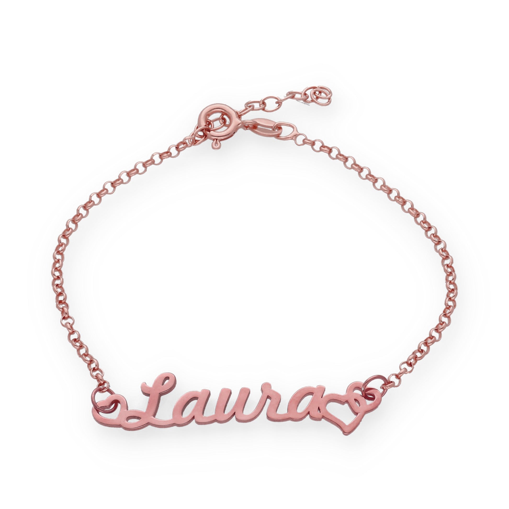 Pulsera Love Nombre en Plata de Ley 925