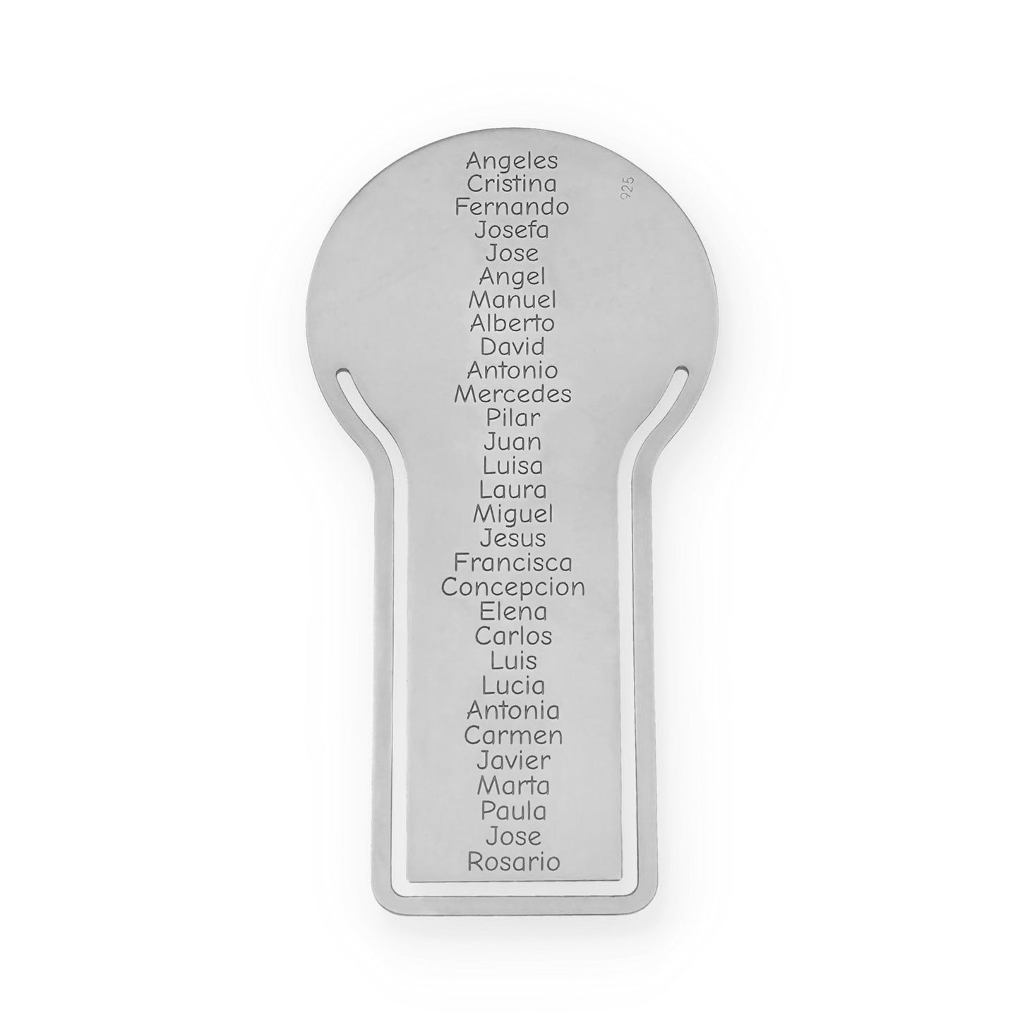 Marcapáginas Fin de curso en Plata de Ley 925 y baño Oro 18k