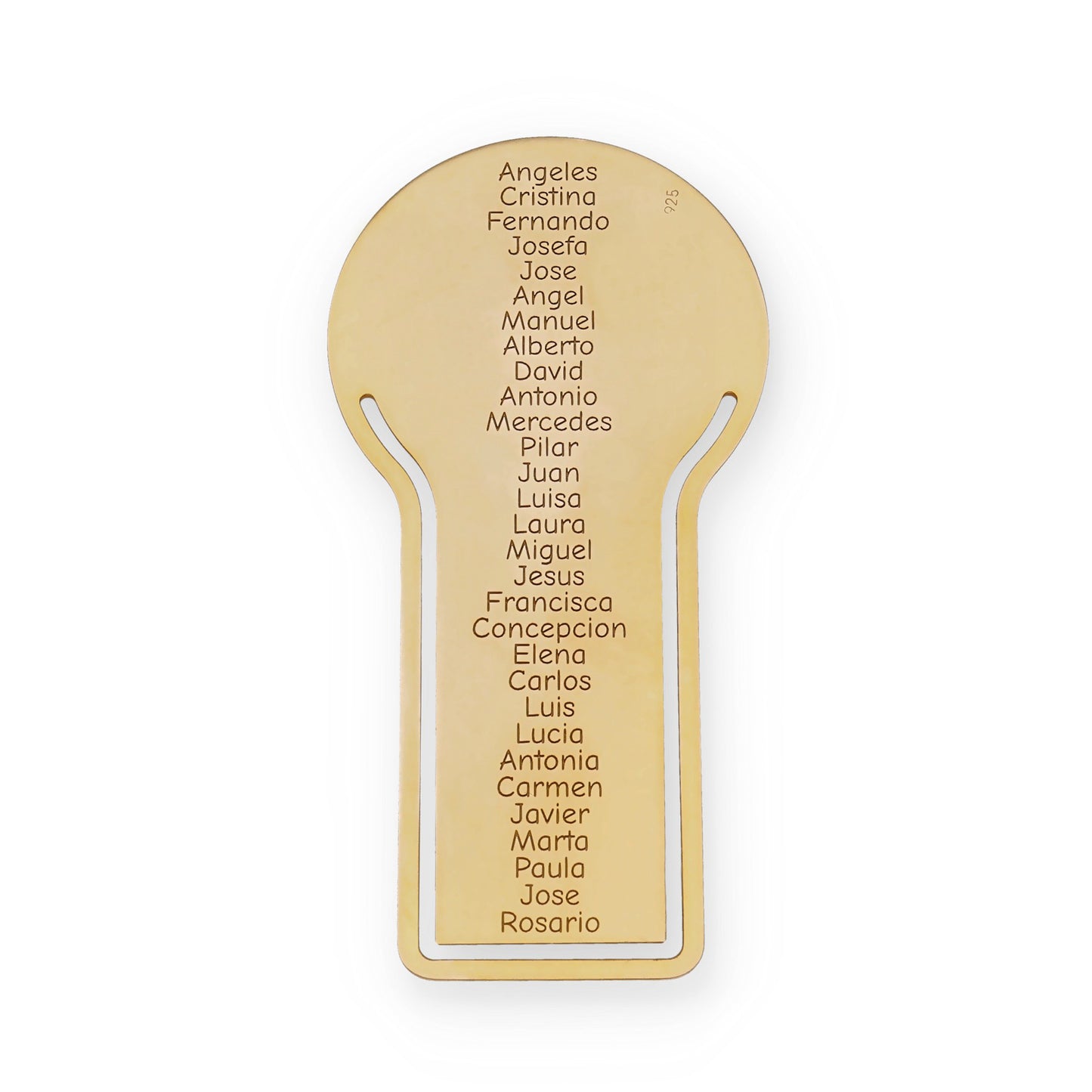 Marcapáginas Fin de curso en Plata de Ley 925 y baño Oro rosa 18k