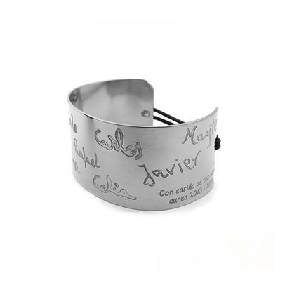 Pulsera de Plata para Profesoras Personalizable