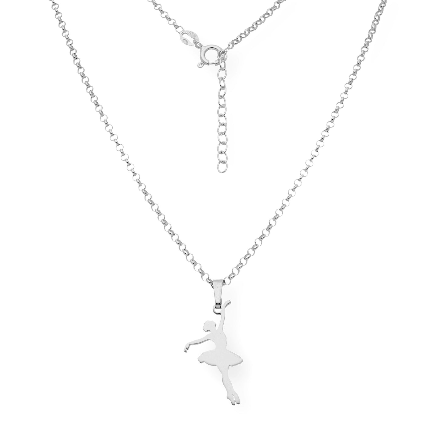 Colgante Bailarina en Plata de Ley 925