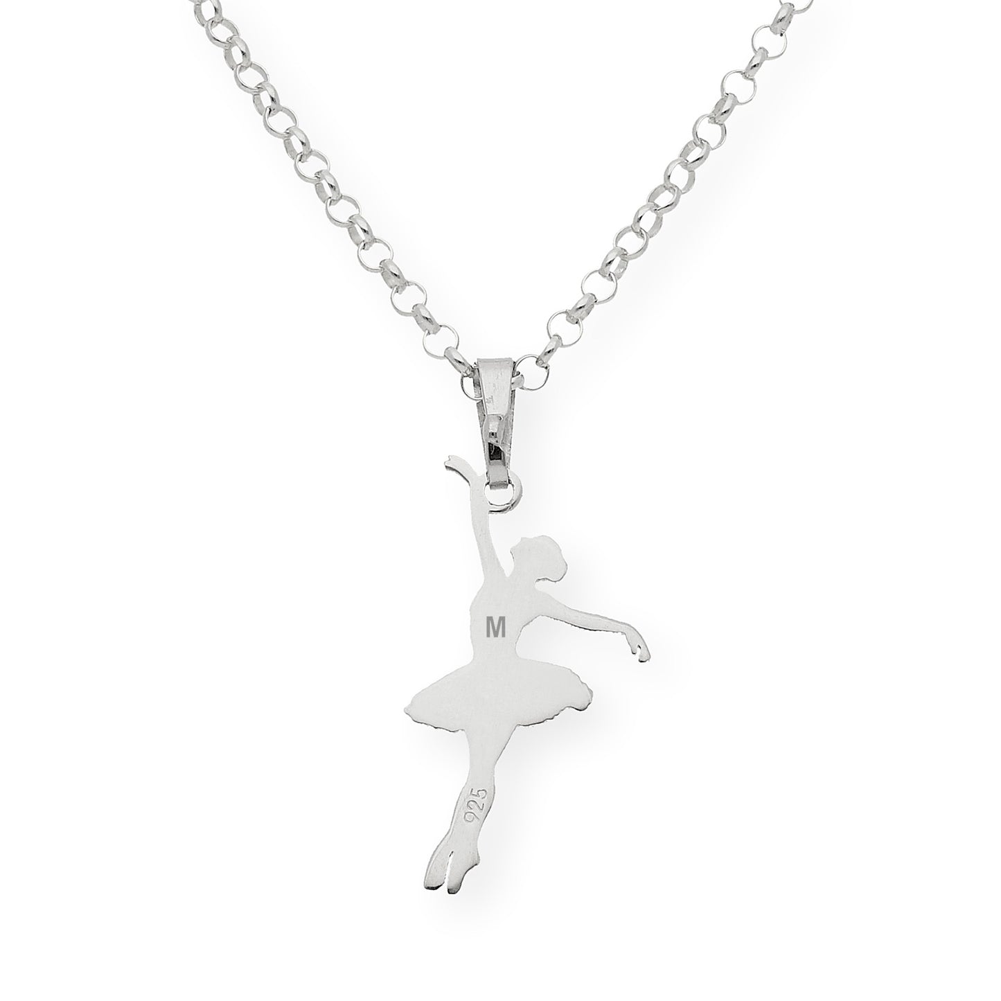Colgante Bailarina en Plata de Ley 925