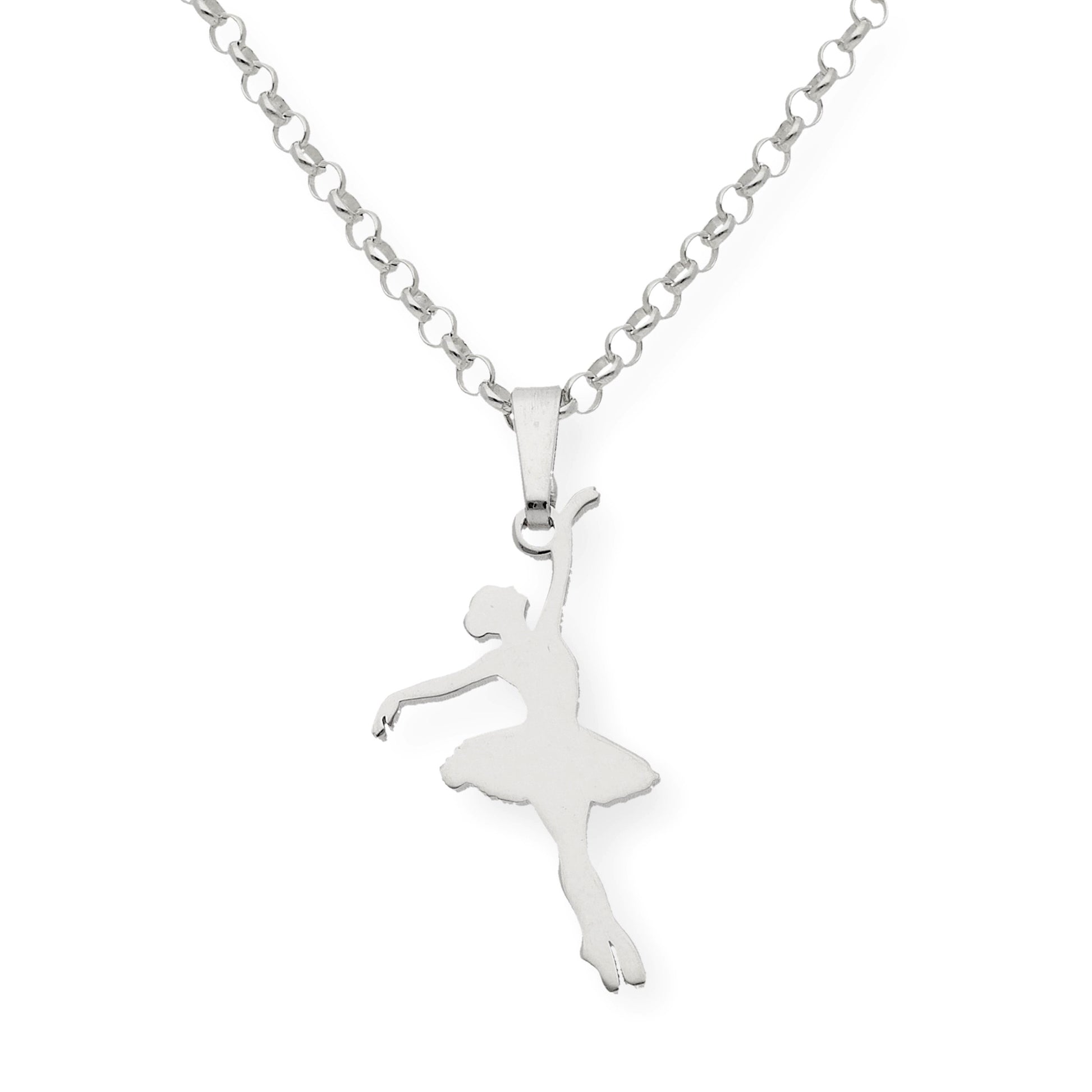 Colgante Bailarina en Plata de Ley 925 y baño Oro 18k