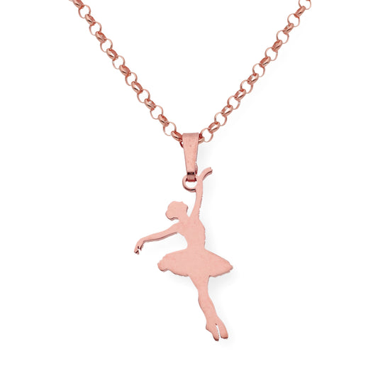 Colgante Bailarina en Plata de Ley 925 y baño Oro 18k