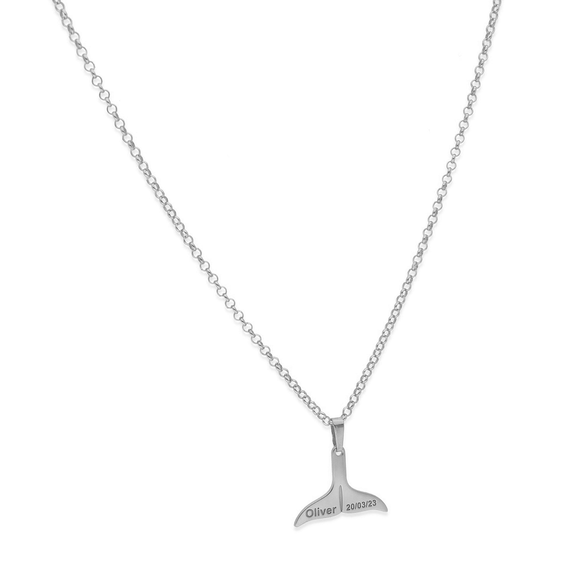 Colgante Aleta en Plata de Ley 925 y baño Oro 18k