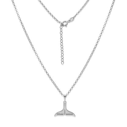 Colgante Aleta en Plata de Ley 925 y baño Oro 18k