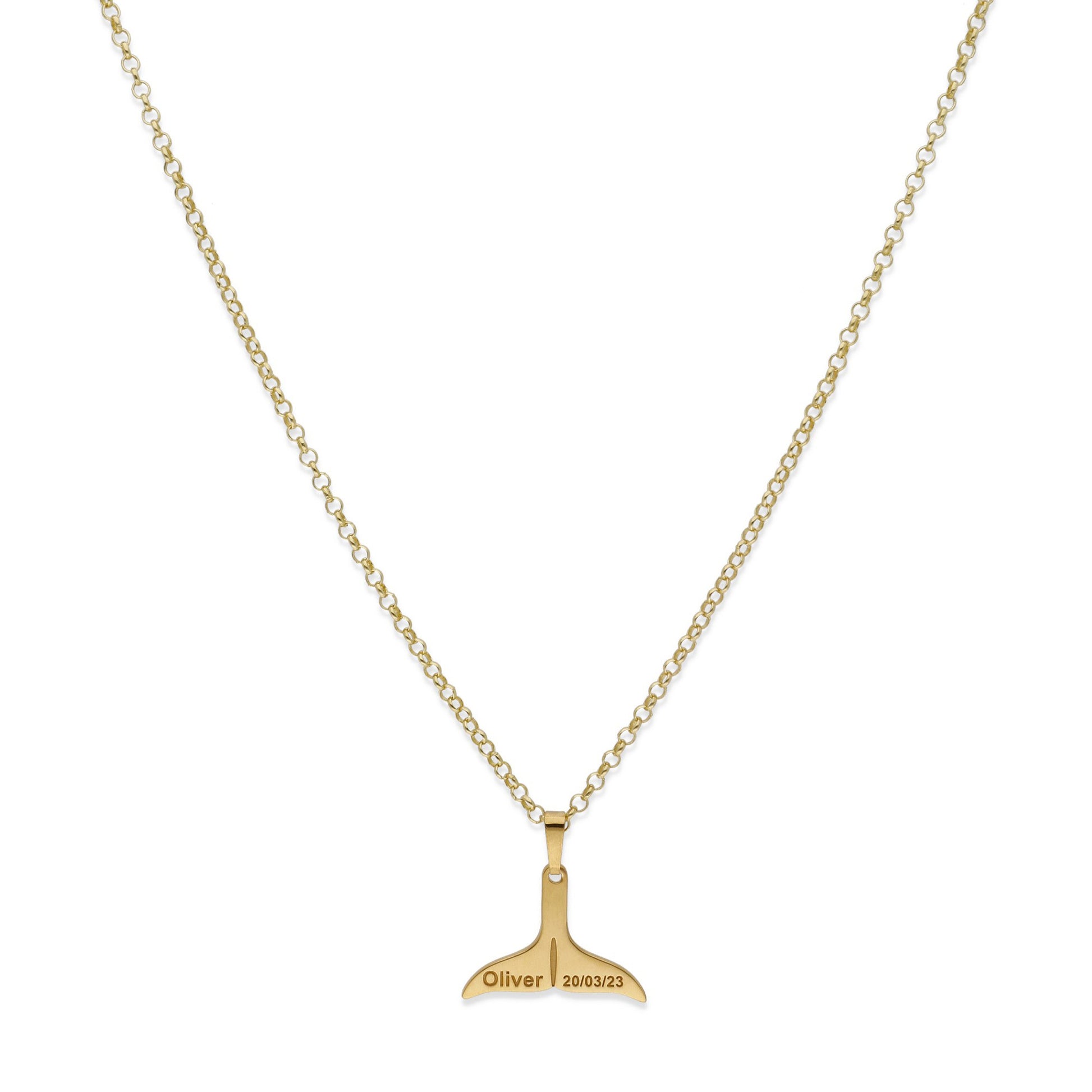 Colgante Aleta en Plata de Ley 925 y baño Oro rosa 18k