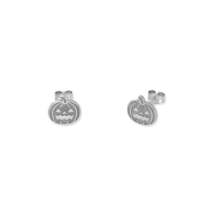 Pendientes Calabaza Halloween en Plata de Ley 925