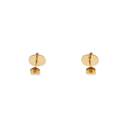 Pendientes Calabaza Halloween en Plata de Ley 925 y baño Oro 18k