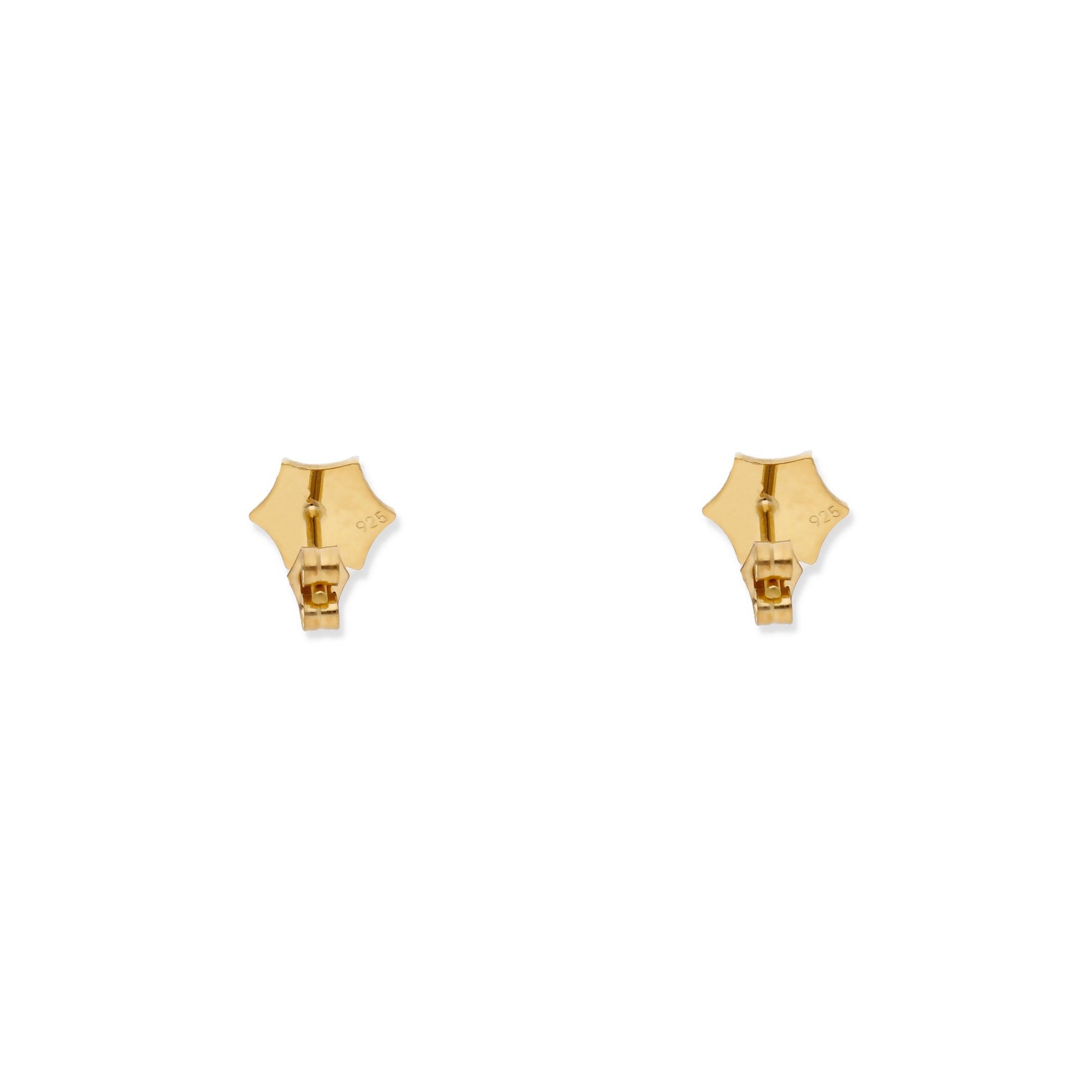 Pendientes Telaraña en Plata de Ley 925 y baño Oro 18k.