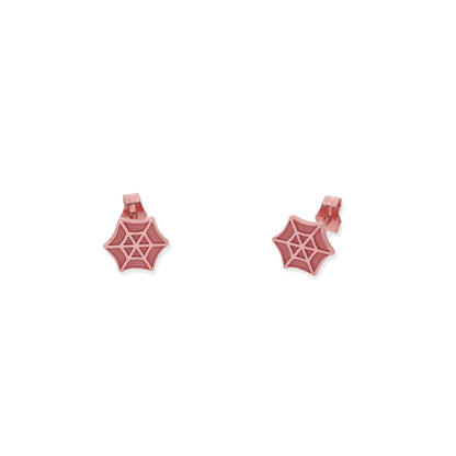 Pendientes Telaraña en Plata de Ley 925 y baño Oro 18k.