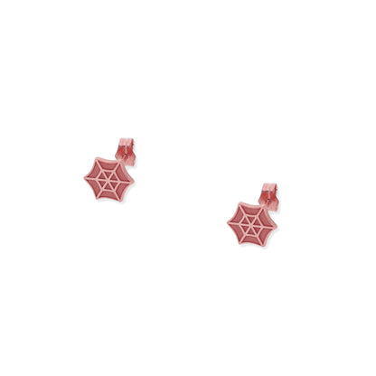 Pendientes Telaraña en Plata de Ley 925 y baño Oro 18k.