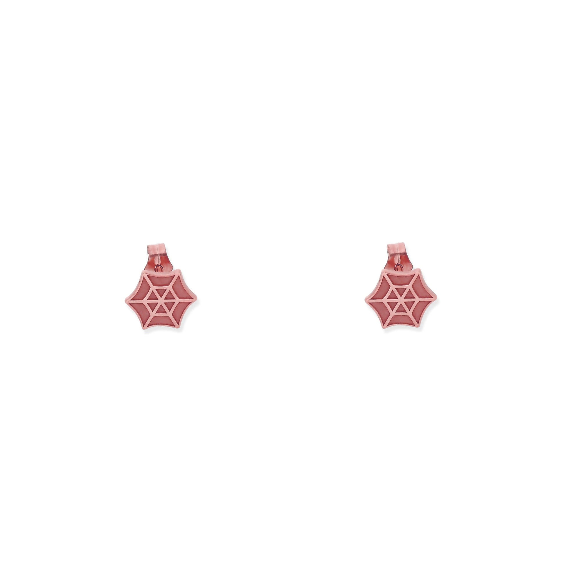 Pendientes Telaraña en Plata de Ley 925 y baño Oro 18k.