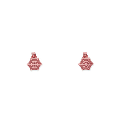 Pendientes Telaraña en Plata de Ley 925 y baño Oro 18k.