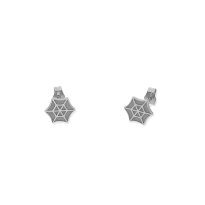 Pendientes Telaraña en Plata de Ley 925 y baño Oro 18k.