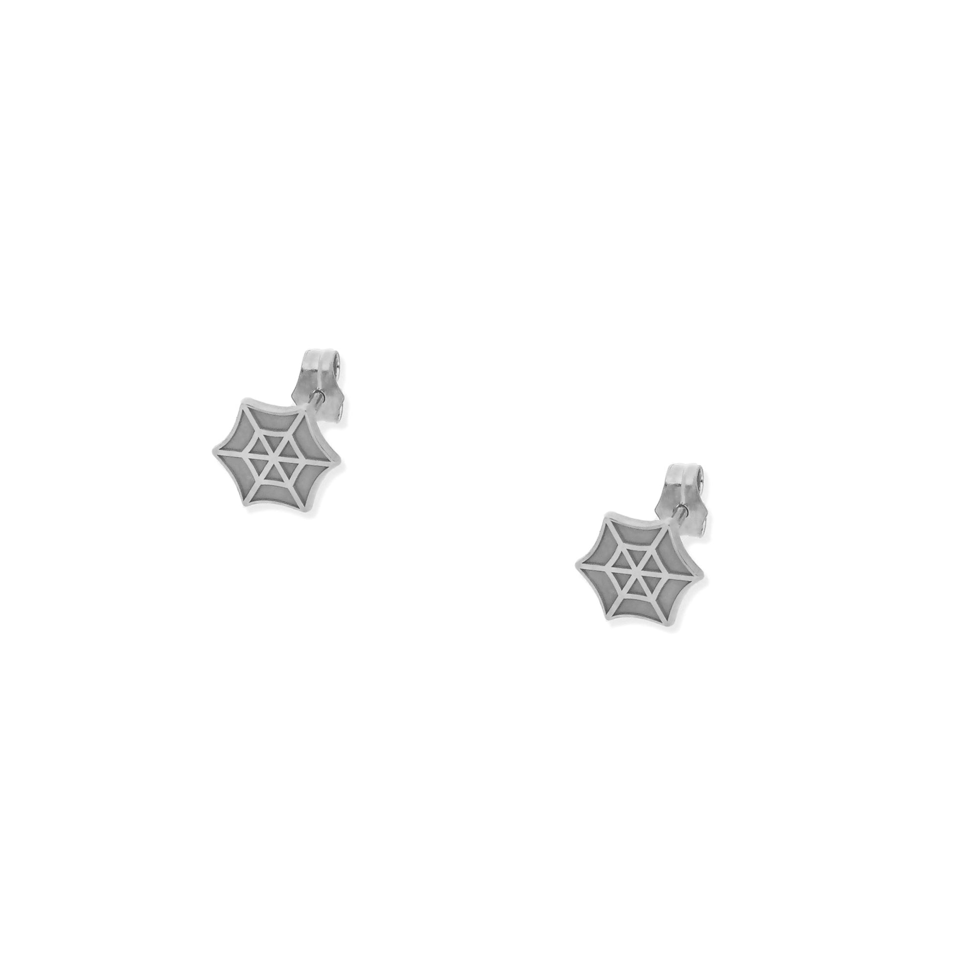 Pendientes Telaraña en Plata de Ley 925 y baño Oro 18k.