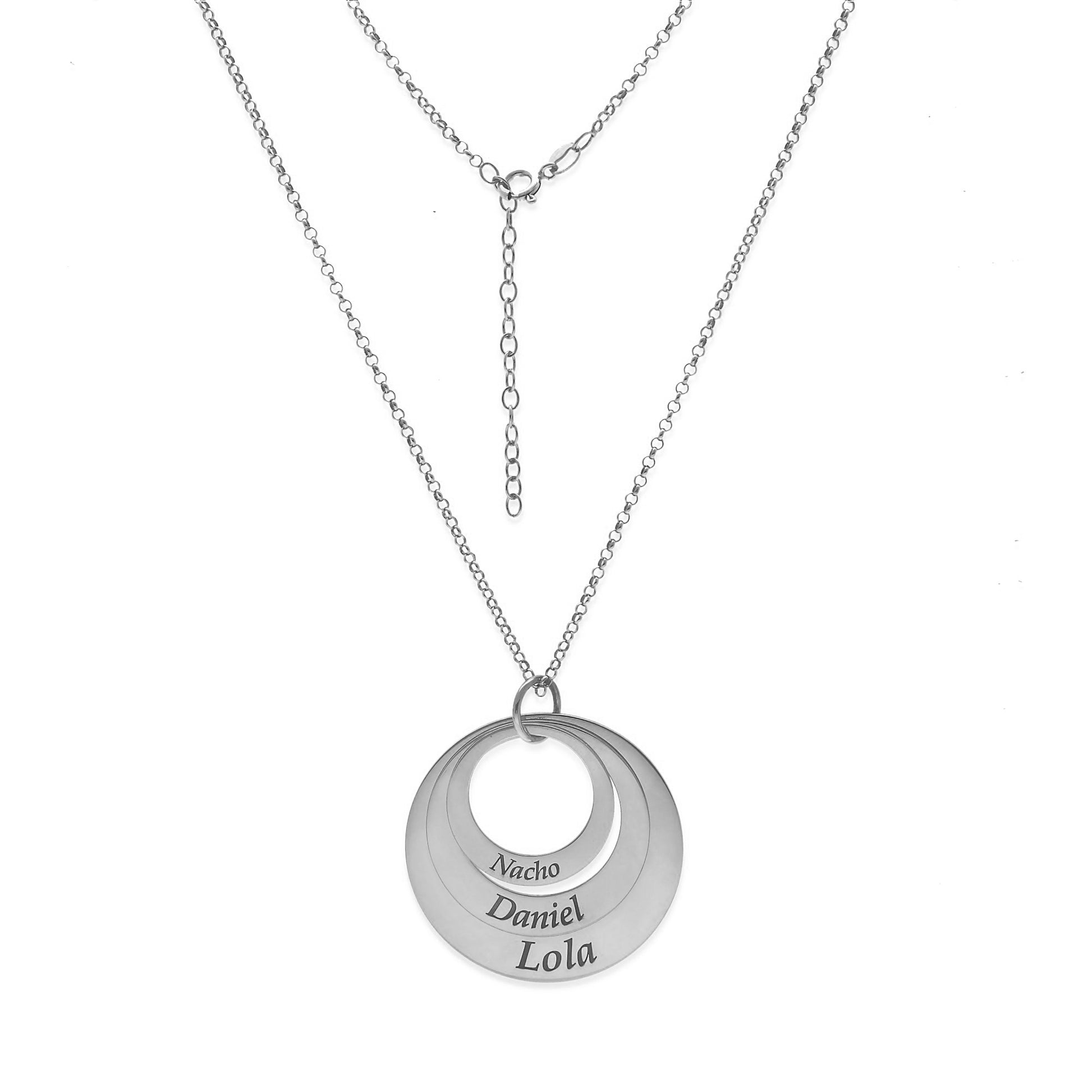 Colgante Triple Aro en Plata de Ley 925