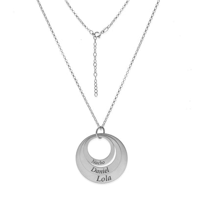 Colgante Triple Aro en Plata de Ley 925