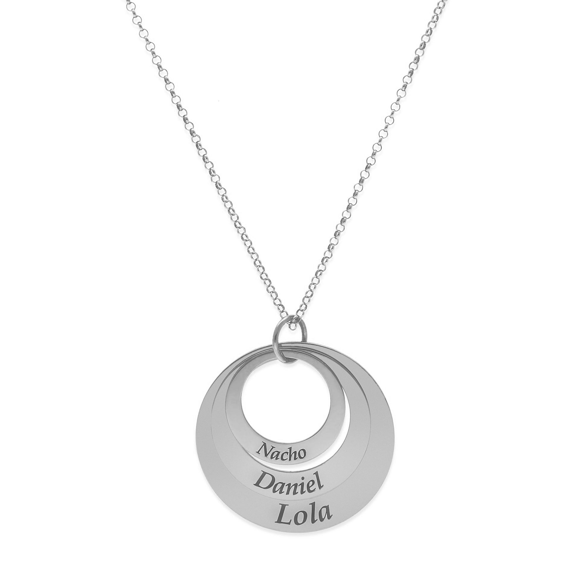 Colgante Triple Aro en Plata de Ley 925