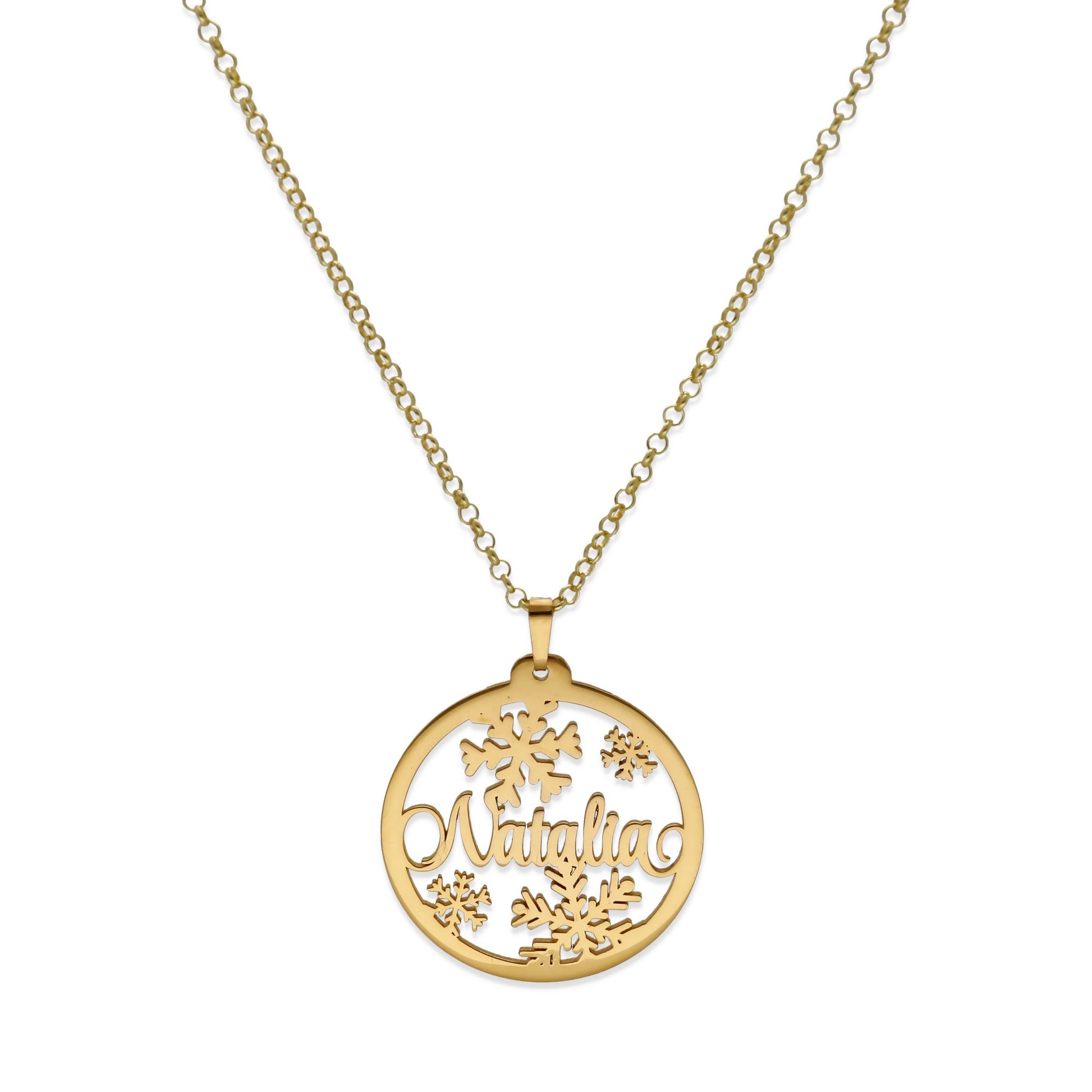 Colgante Bola de Navidad en Plata de Ley 925 y baño Oro 18k