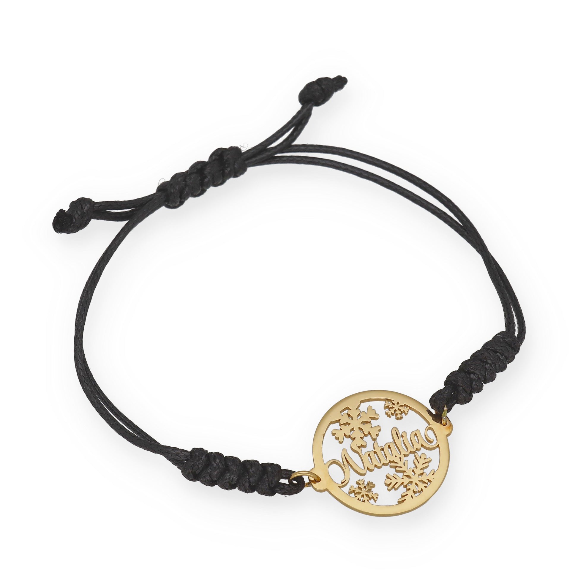 Pulsera Bola Navidad Macramé en Plata de Ley 925