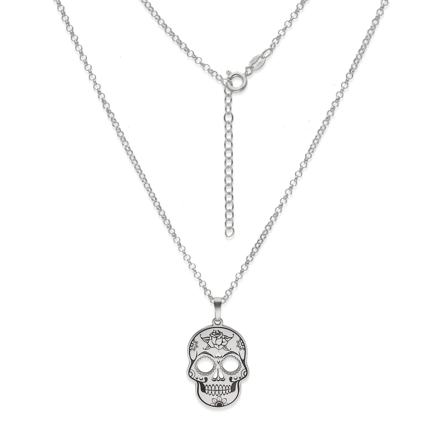 Colgante Calavera Mexicana en Plata de Ley 925