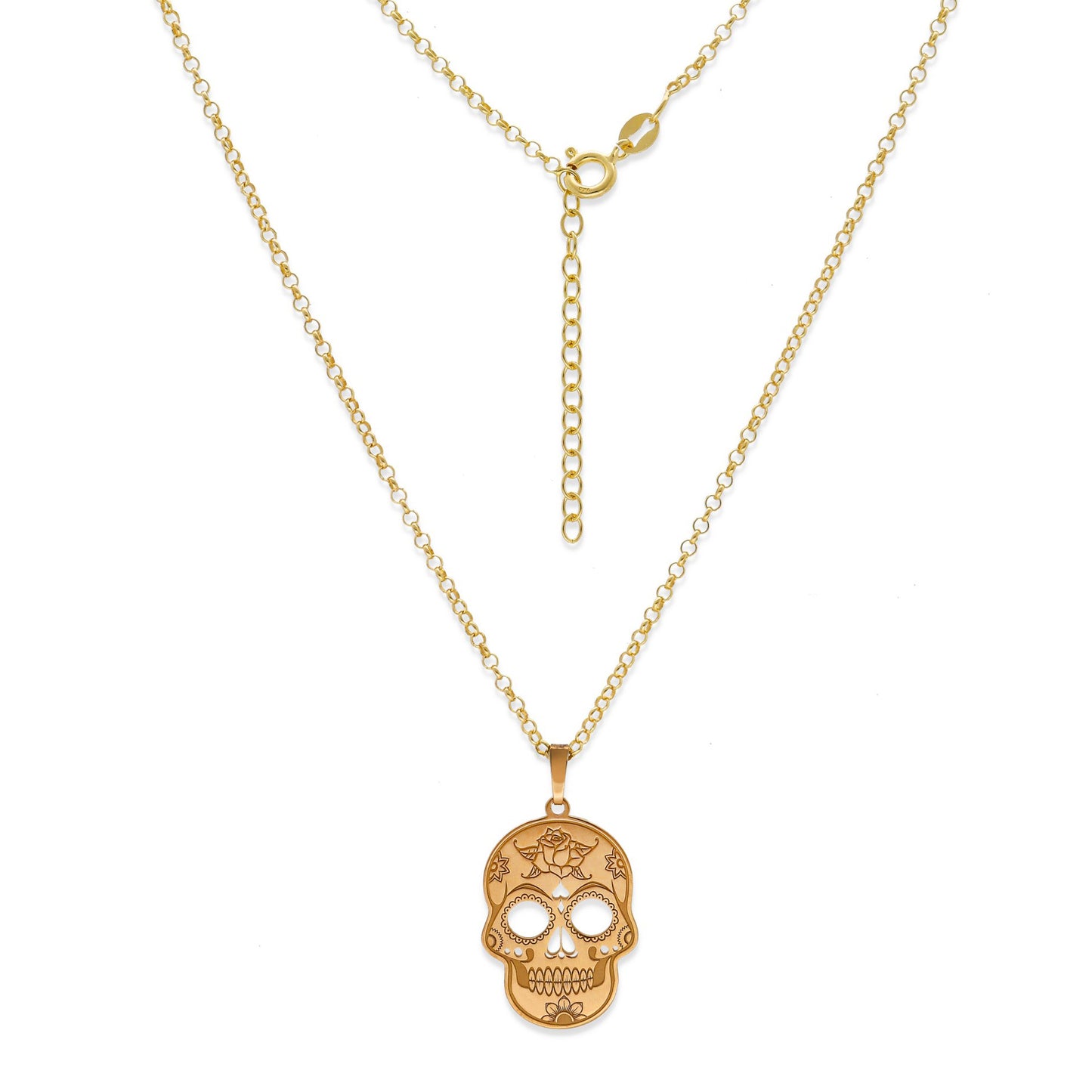 Colgante Calavera Mexicana en Plata de Ley 925