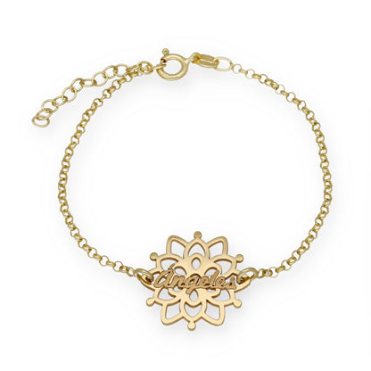 Pulsera Copo de Nieve en Plata de Ley 925