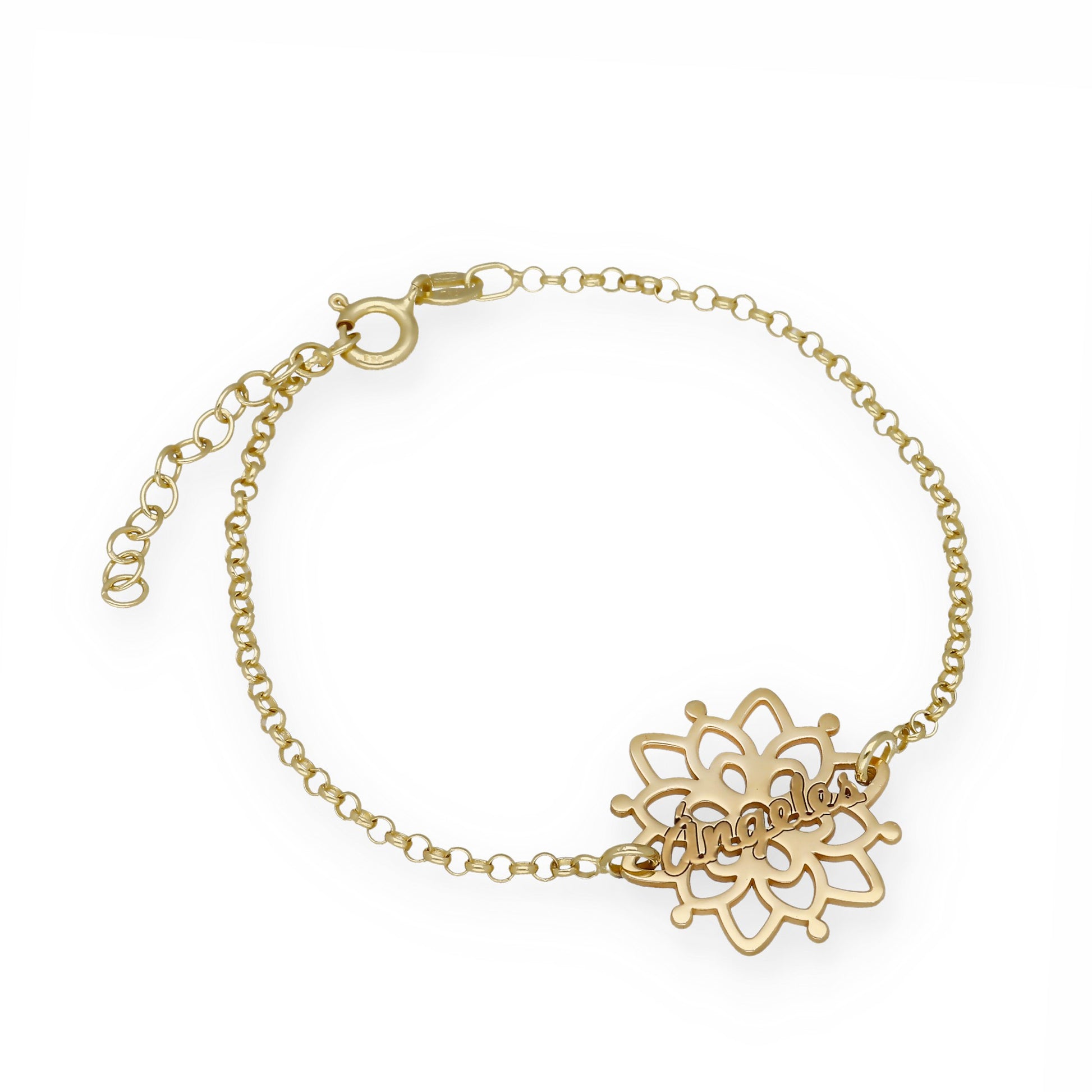 Pulsera Copo de Nieve en Plata de Ley 925