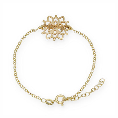 Pulsera Copo de Nieve en Plata de Ley 925