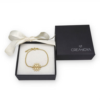 Pulsera Copo de Nieve en Plata de Ley 925