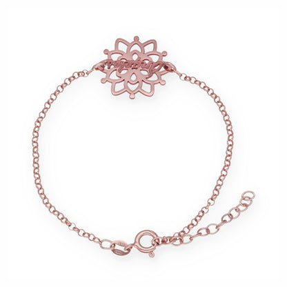 Pulsera Copo de Nieve en Plata de Ley 925