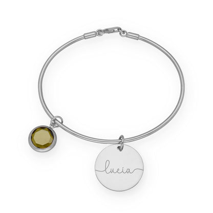 Pulsera Stone Rígida en Plata de Ley 925