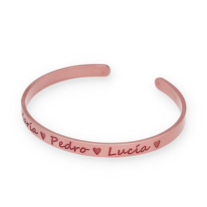 Pulsera Belina en Plata de Ley 925 y baño Oro rosa 18k