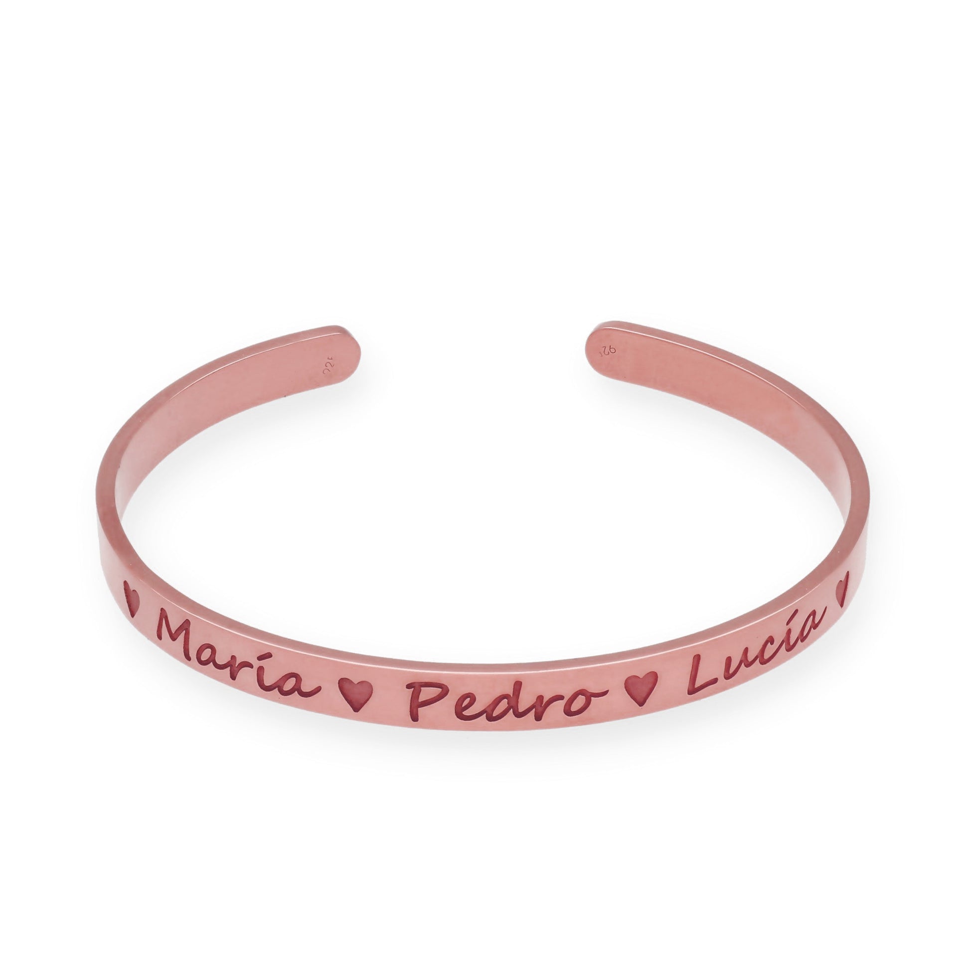 Pulsera Belina en Plata de Ley 925 y baño Oro rosa 18k