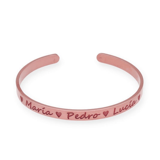 Pulsera Belina en Plata de Ley 925 y baño Oro rosa 18k