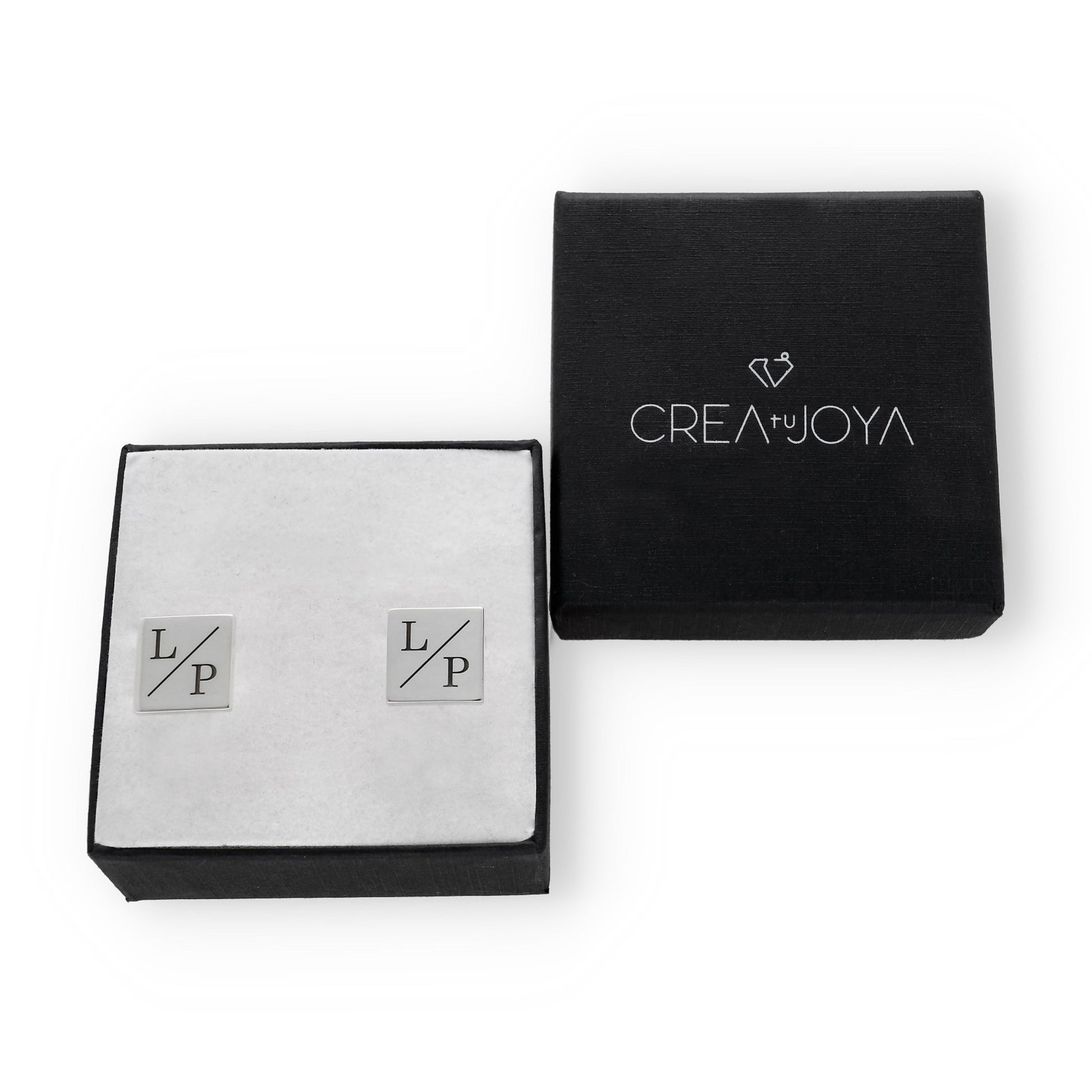 Gemelos Damon en Plata de Ley 925 y baño Oro rosa 18k