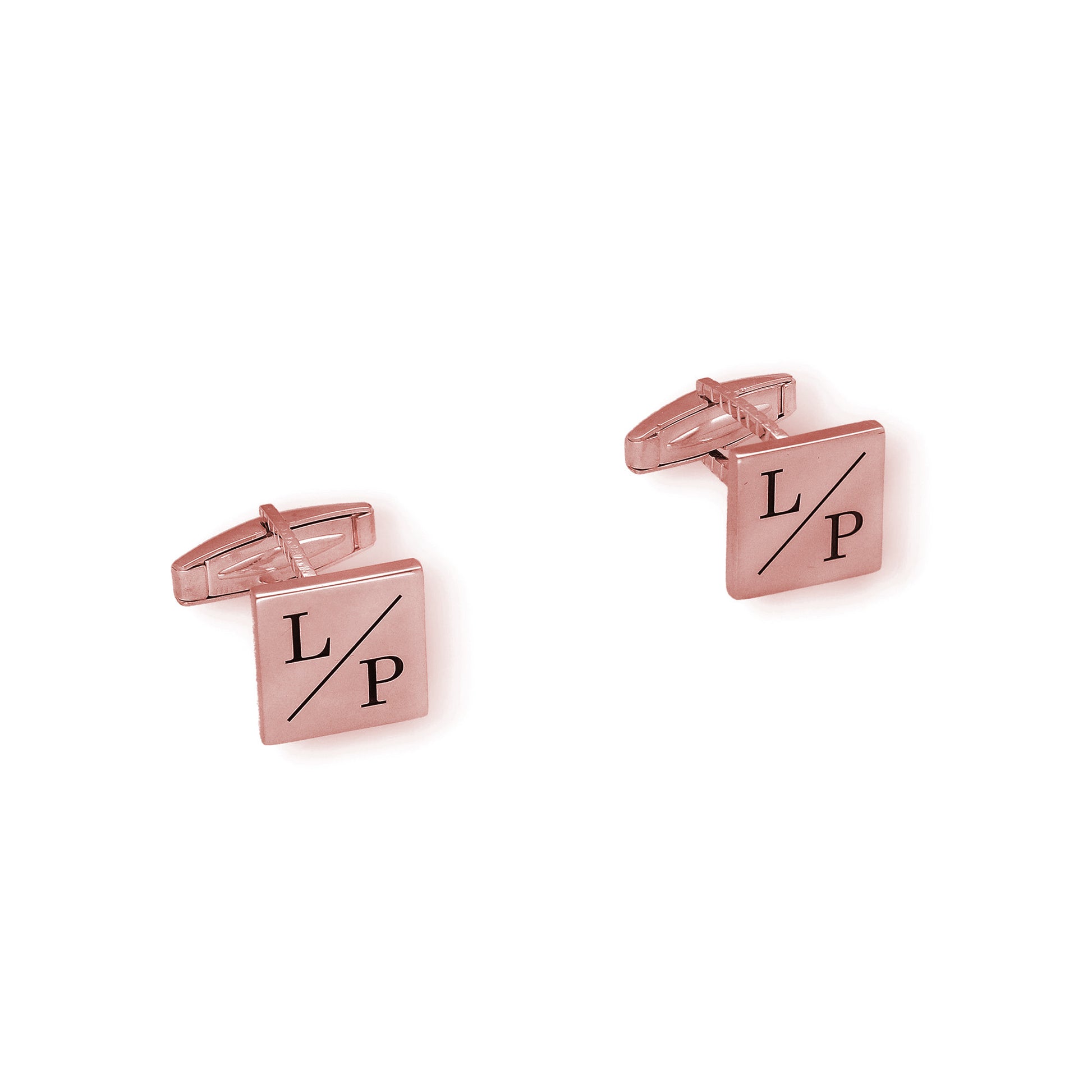 Gemelos Damon en Plata de Ley 925 y baño Oro rosa 18k