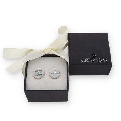 Gemelos Sandro en Plata de Ley 925 y baño Oro 18k