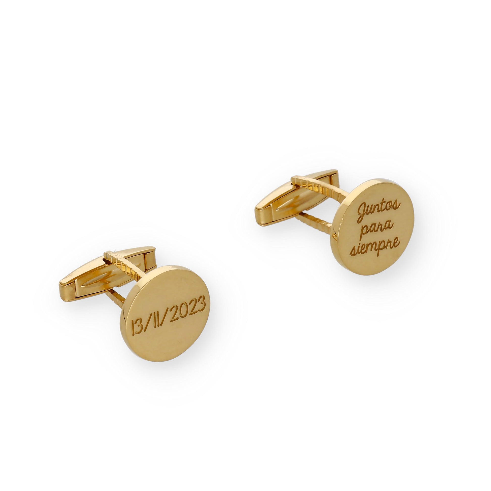 Gemelos Sandro en Plata de Ley 925 y baño Oro 18k