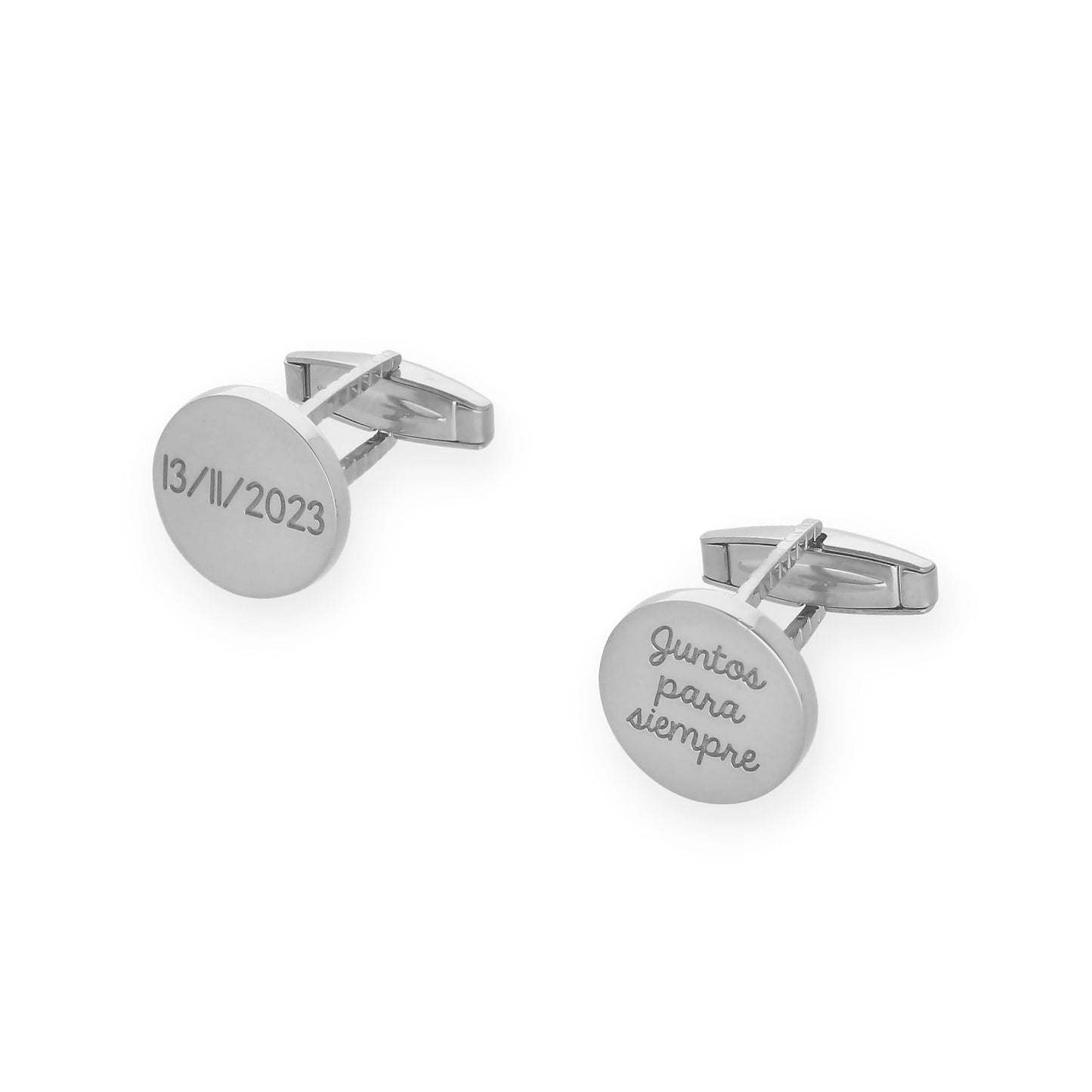 Gemelos Sandro en Plata de Ley 925 y baño Oro rosa 18k