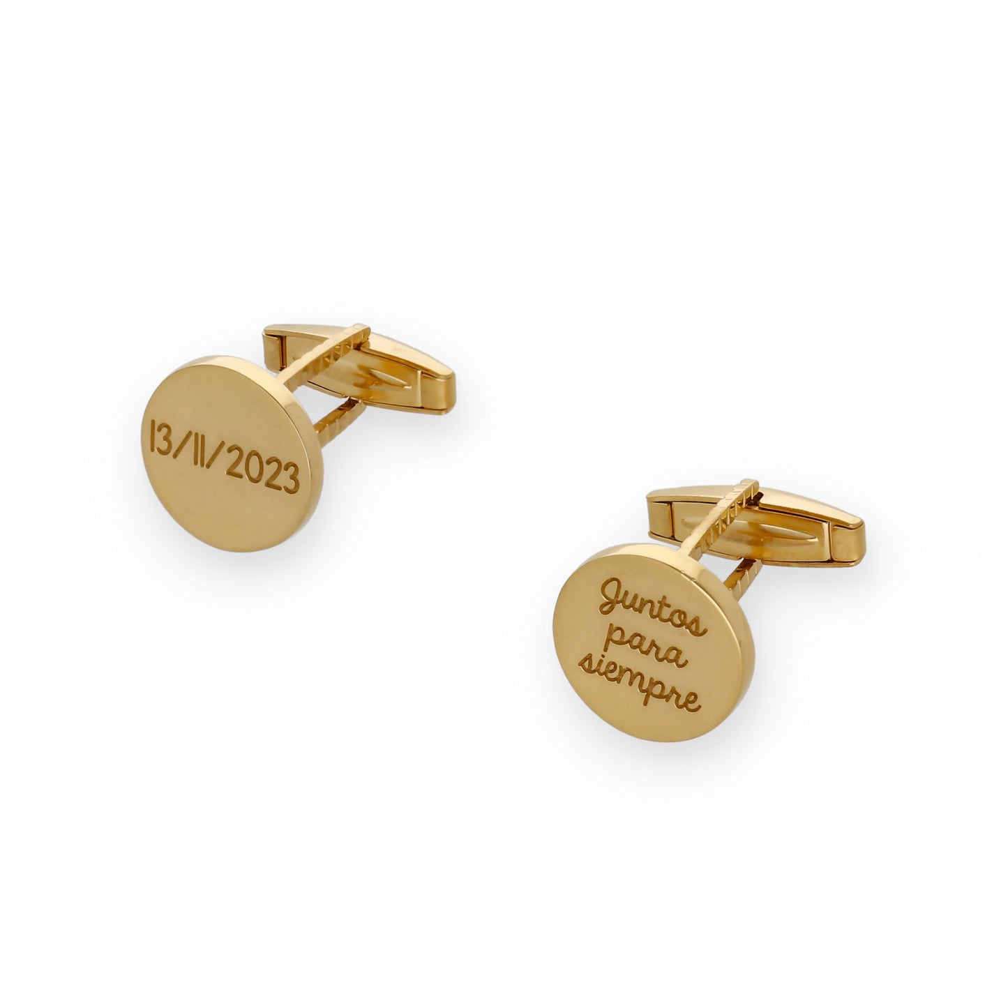 Gemelos Sandro en Plata de Ley 925 y baño Oro rosa 18k