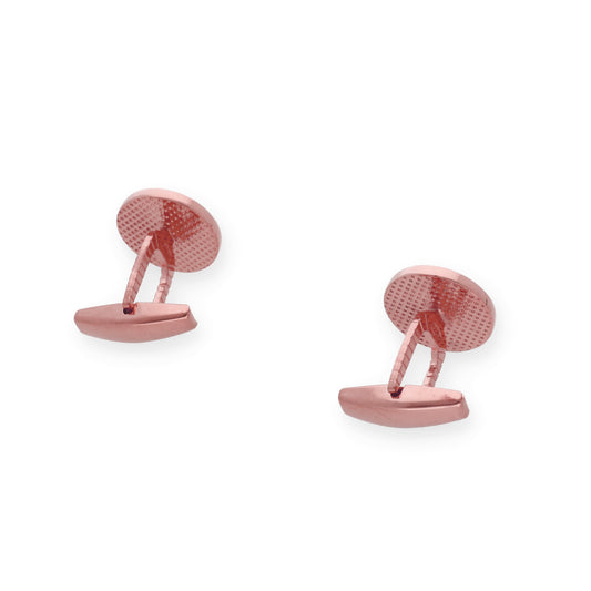 Gemelos Sandro en Plata de Ley 925 y baño Oro rosa 18k