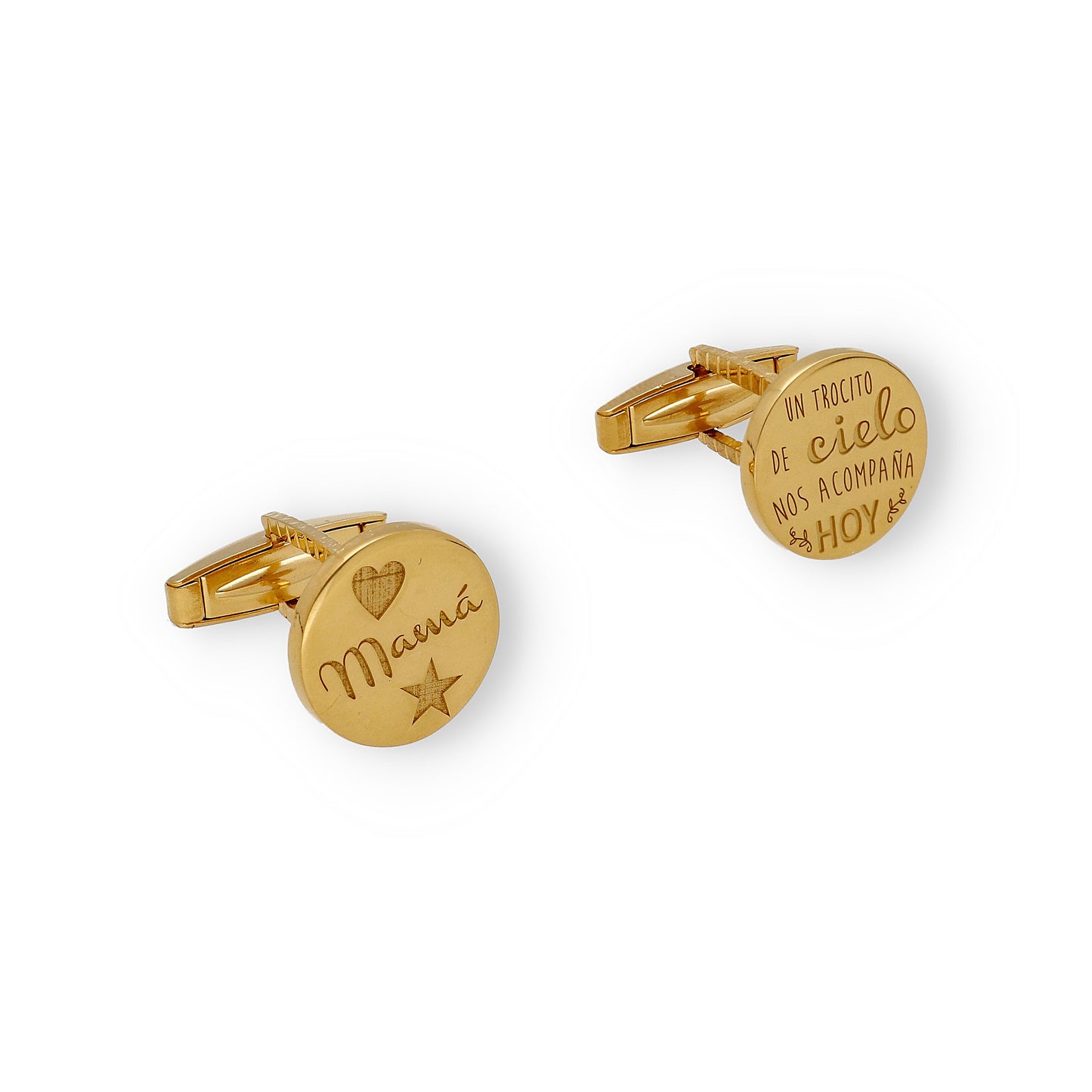 Gemelos Cielo en Plata de Ley 925 y baño Oro 18k